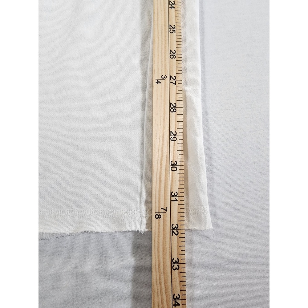 Victoria's Secret Sweatpants Womens Large Long Tall White Palm Tree Wide Leg - Picture 2 of 8